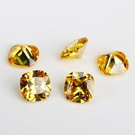 肥方 中金黄 AA 合成立方氧化锆 3x3~12x12mm