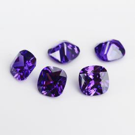 肥方 中紫蓝 AA 合成立方氧化锆 3x3~12x12mm