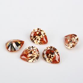 梨形 中香槟 A 合成立方氧化锆 2x3~13x18mm