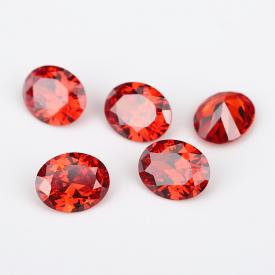 蛋形 中桔红 AA 合成立方氧化锆 2X3~13X18mm