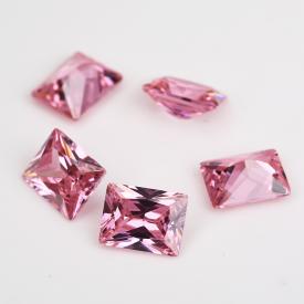 长方车花直角 粉红 AAA 合成立方氧化锆 2X3~13X18mm