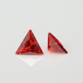 三角直角 中桔红 AAA 合成立方氧化锆 3X3~15X15mm