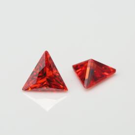 三角直角 中桔红 A 合成立方氧化锆 2x2~11x11mm