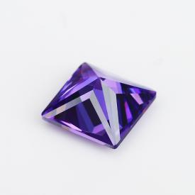 正方车花直角 中紫蓝 A 合成立方氧化锆 3x3~15x15mm