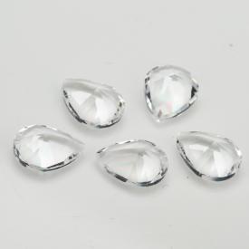 梨形 白色 水晶玻璃 2x3~13x18mm