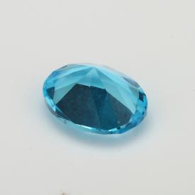 蛋形 浅海蓝 水晶玻璃 2x3~13x18mm