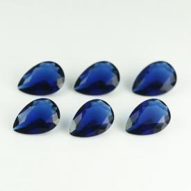 梨形 宝蓝 水晶玻璃 2x3~13x18mm