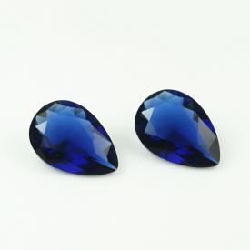 梨形 宝蓝 水晶玻璃 2x3~13x18mm