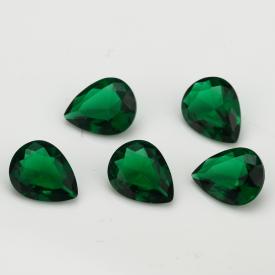 梨形 绿色 水晶玻璃  2x3~13x18mm