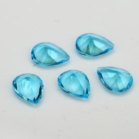 梨形 浅海蓝 水晶玻璃 2x3~13x18mm