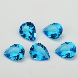 梨形 深海蓝 水晶玻璃 2x3~13x18mm