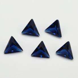 三角直角 宝蓝 水晶玻璃 3X3~8x8mm