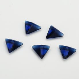 三角直角 宝蓝 水晶玻璃 3X3~8x8mm