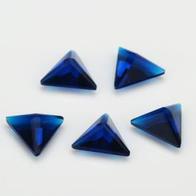 三角直角 尖晶蓝 水晶玻璃 3x3~8x8mm