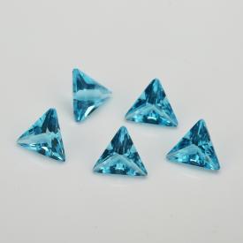 三角直角 浅海蓝 水晶玻璃 3x3~8x8mm