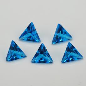 三角直角 深海蓝 水晶玻璃 3x3~8x8mm