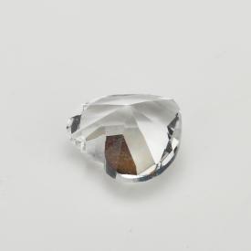 心形 白色 水晶玻璃 3x3~12x12mm