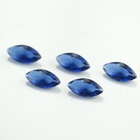 马眼 宝蓝 水晶玻璃 1.5x3~8x16mm