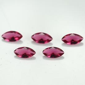 马眼 玫红 水晶玻璃 1.5x3~8x16mm