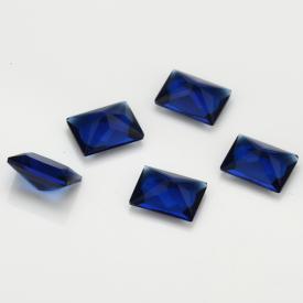 长方车花直角 宝蓝 水晶玻璃 2x3~10x14mm