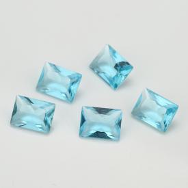 长方车花直角 浅海蓝 水晶玻璃 2x3~10x14mm