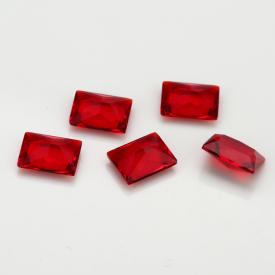 长方车花直角 石榴红 水晶玻璃 2x3~10x14mm