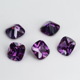 肥方 中紫红 AA 合成立方氧化锆 3x3~12x12mm