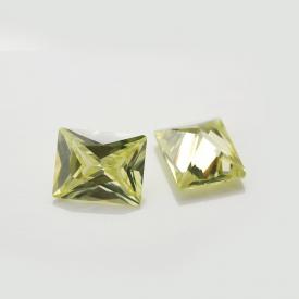 长方车花直角 果绿 AAA 立方氧化锆 1.5x3~11x15mm