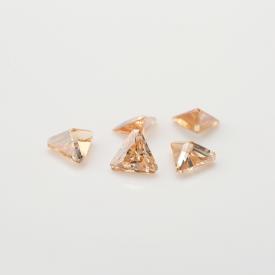 三角倒角 中香槟 AA 合成立方氧化锆 3x3~11x11mm