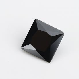 正方车花直角 黑色 水晶玻璃 2x2~12x12mm