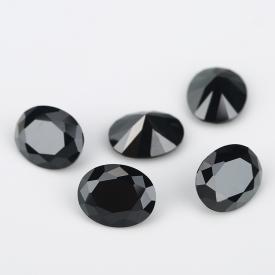 蛋形 黑色 水晶玻璃 2x3~13x18mm