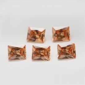 长方车花直角 中香槟 AAA 合成立方氧化锆 2X3~13X18mm