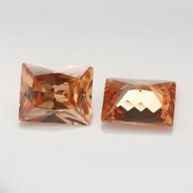 长方车花直角 中香槟 AAA 合成立方氧化锆 2X3~13X18mm