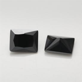 长方车花直角 黑色 A 合成立方氧化锆 3x5~13x18mm