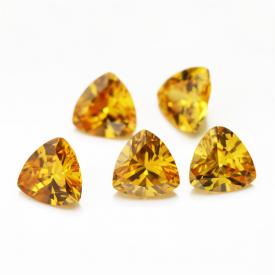 肥三角 中金黄 AA 立方氧化锆 3x3~15x15mm