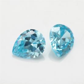 梨形 中海蓝 AAA 合成立方氧化锆 2x3~15x20mm