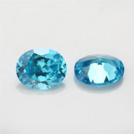 蛋形 中海蓝 AAA 合成立方氧化锆 2x3~15x20mm