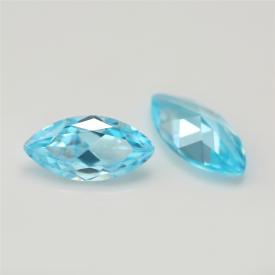 马眼 中海蓝 AAA 合成立方氧化锆 1.5x3~10x20mm