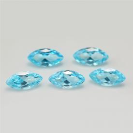 马眼 中海蓝 AAA 合成立方氧化锆 1.5x3~10x20mm