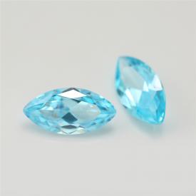 马眼 中海蓝 AAA 合成立方氧化锆 1.5x3~10x20mm