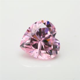 心形 粉红 AAA 合成立方氧化锆 3x3~15x15mm