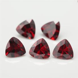 肥三角 中石榴红 AA 合成立方氧化锆 3X3~15X15mm