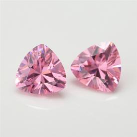 肥三角 粉红 AAA 合成立方氧化锆 3X3~15X15mm