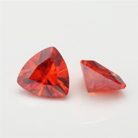 肥三角 中桔红 AAA 合成立方氧化锆 3X3~15X15mm