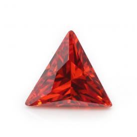 三角直角 中桔红 A 合成立方氧化锆 2x2~11x11mm