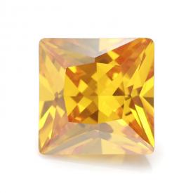 正方车花直角 中金黄 AAA 合成立方氧化锆 1.5x1.5~15x15mm