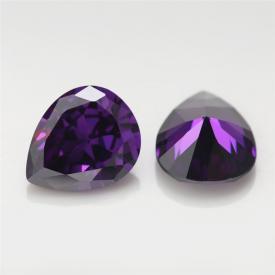 梨形 中紫红 A 合成立方氧化锆 2x3~13x18mm