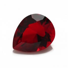 梨形 石榴红 水晶玻璃 2x3~13x18mm