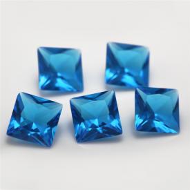 正方车花直角 深海蓝 水晶玻璃 2x2~12x12mm