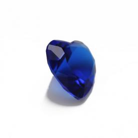 心形 尖晶蓝 水晶玻璃 3x3~12x12mm